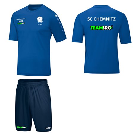 SC Chemnitz Unisex Trainingset Small blau/schwarz