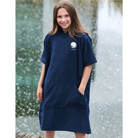 SC Chemnitz Kinder Handtuch Poncho navy